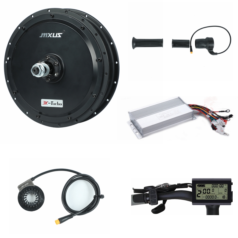 72V 5000W Hub Motor Kit - Kit de bicicleta eléctrica Ebike Mxus