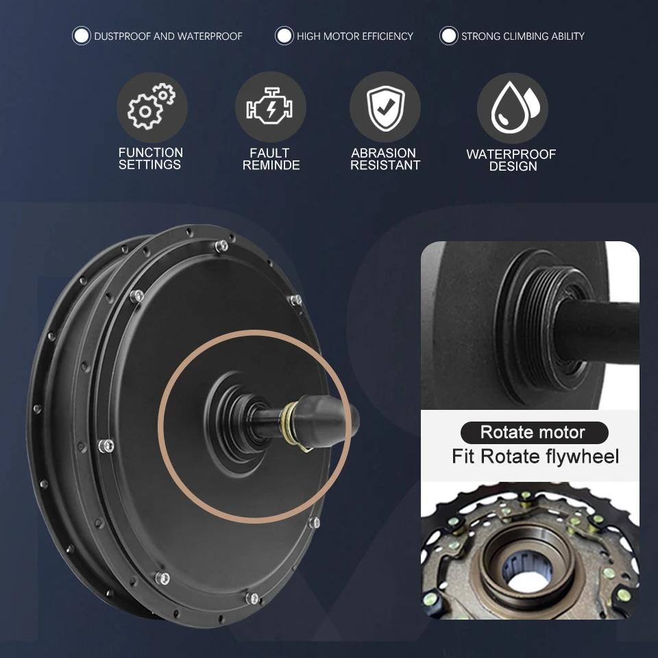 Motor Eléctrico Delantero/Tras - 72V 5000W Hub Motor Kit reseña y precio