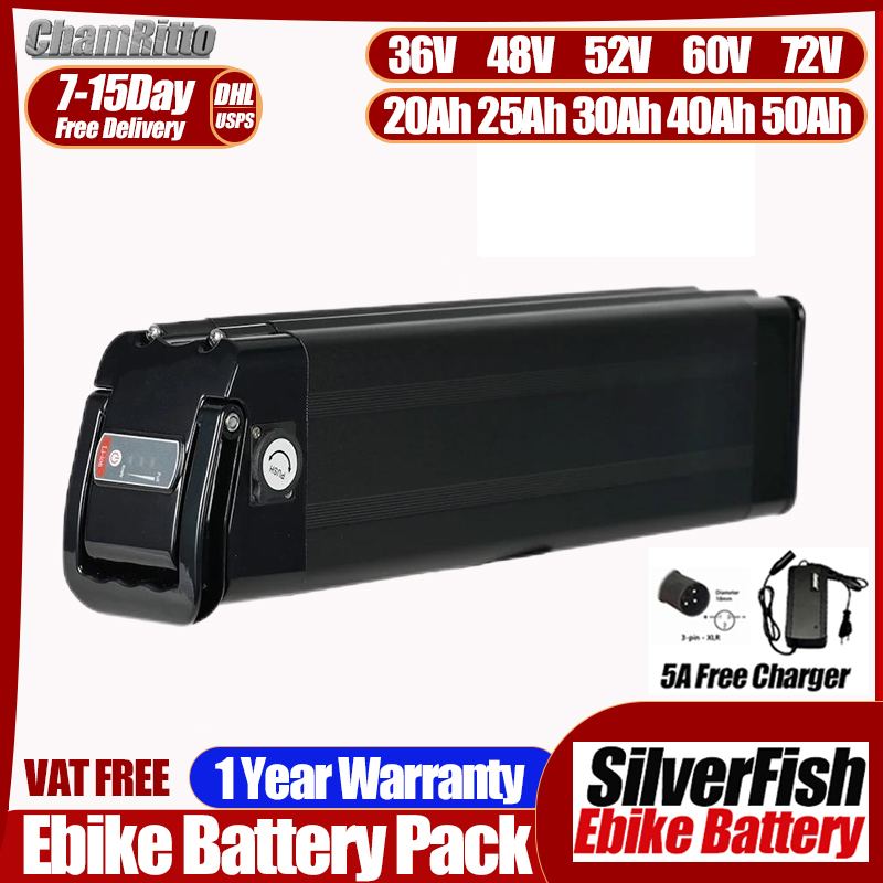 Batería de Litio Silver Fish p - Electric Bicycle Battery 72V 30Ah reseña y precio
